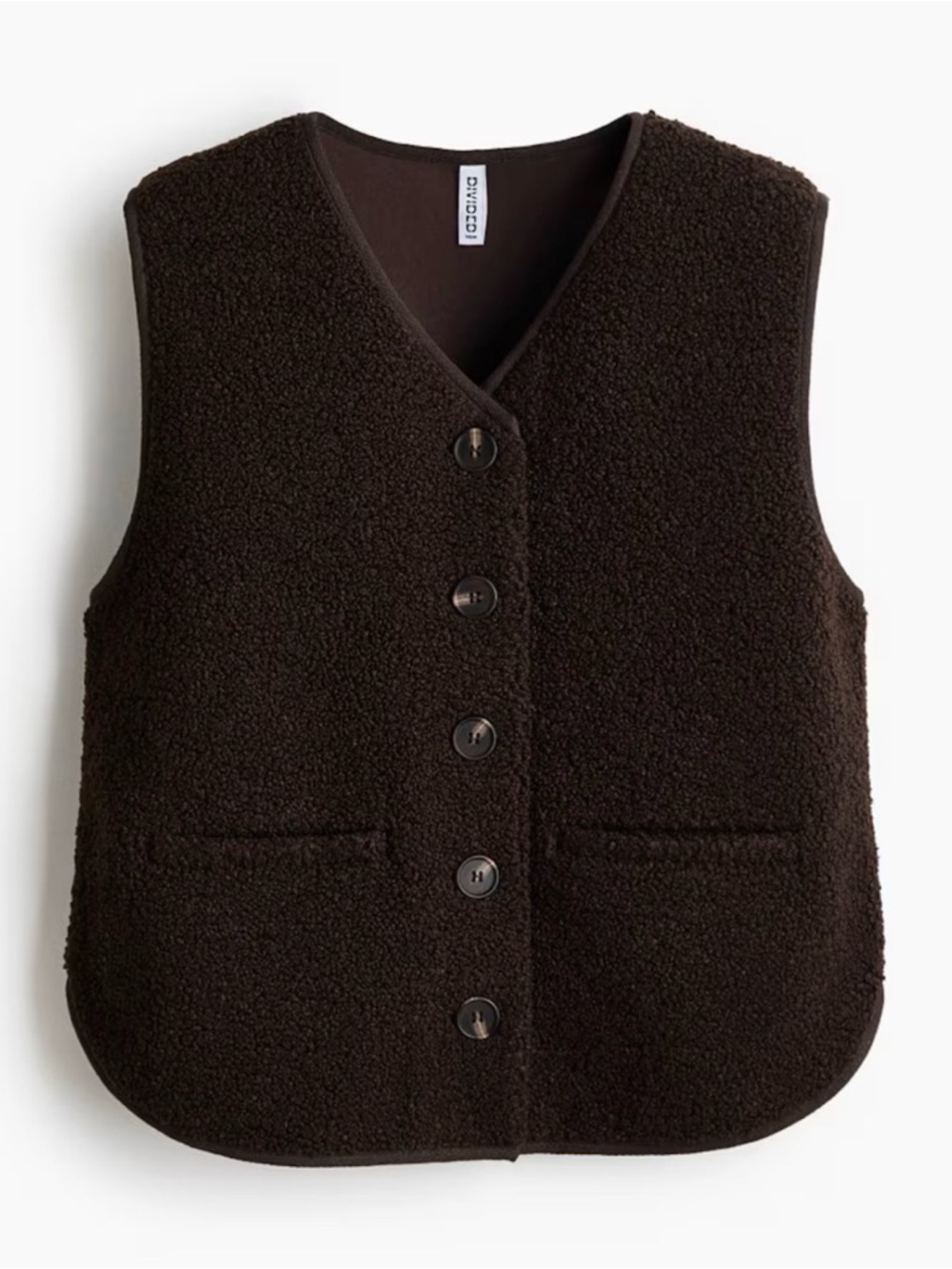 H&M Brown Teddy Vest